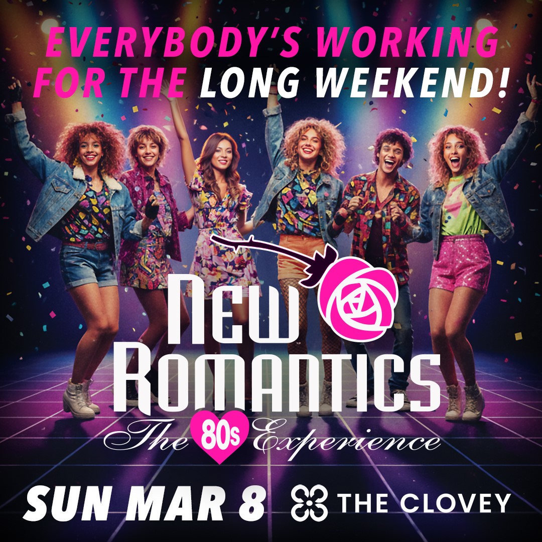 The New Romantics are bringing the best of the 80s to The Clovercrest Hotel on Sunday 8th March 2026